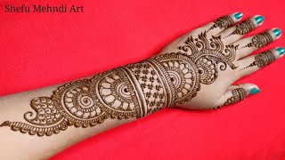 Wow Super Easy Back Hand Mehndi Designs