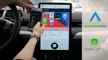 Connecting a phone and setting up Android Auto/Apple CarPlay in the Mustang Mach E
