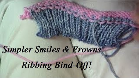 Simpler Smiles & Frowns Ribbing Bind-Off by Diana Sullivan