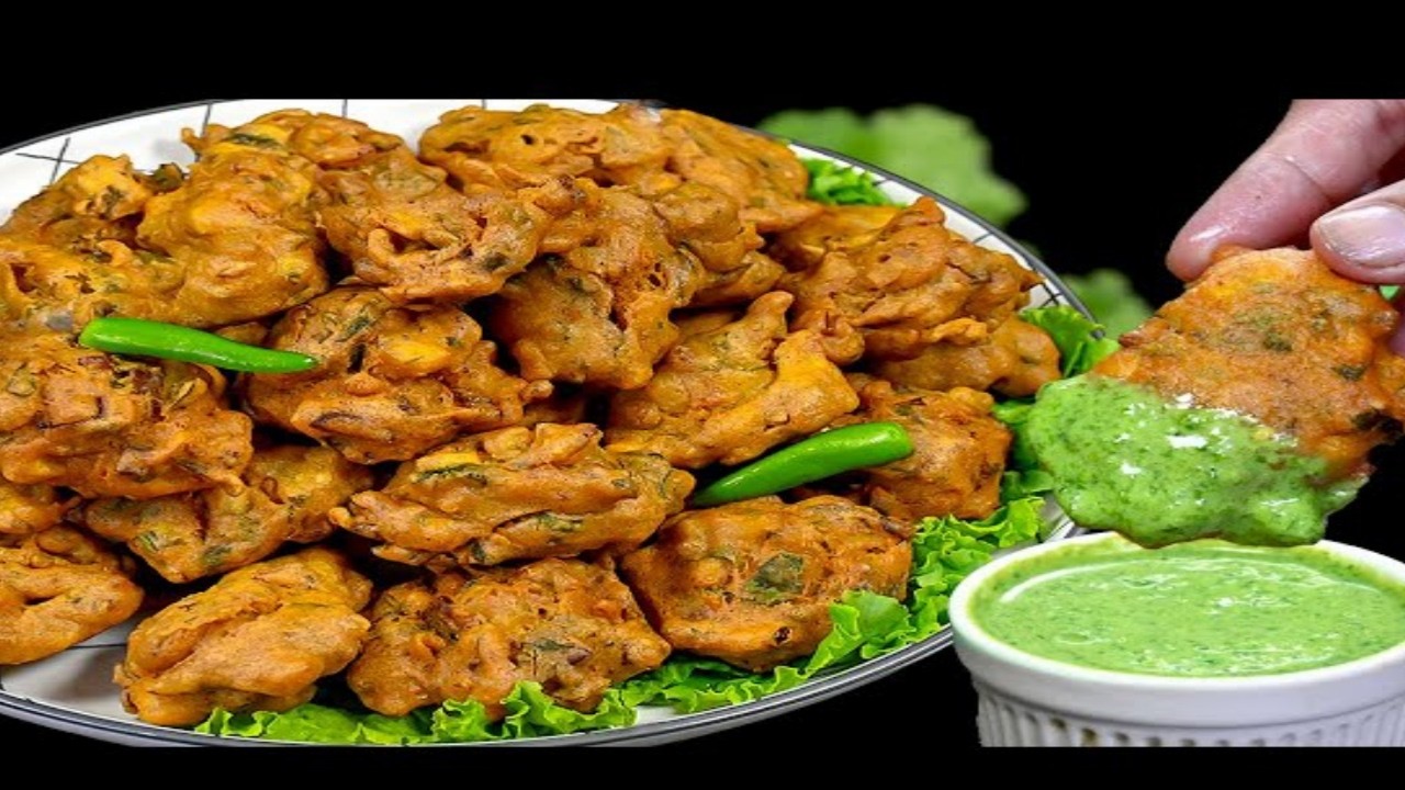 Pakora Recipe With Green Chutney |Vegetable  Chinese Pakora Recipe |Ramzan Iftar Special Recipe |