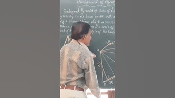 Development of Pentagonal Pyramid #youtubeshorts #engineeringdrawing #engineeringgraphics