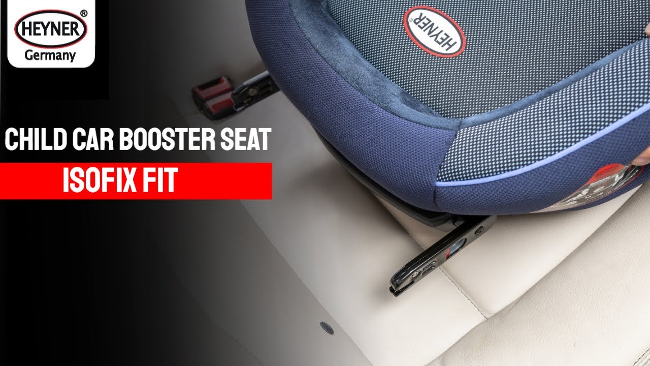 ISOFIX safe child car booster seat KIDS 4-12yrs 125cm 22-36kg HEYNER® Germany 