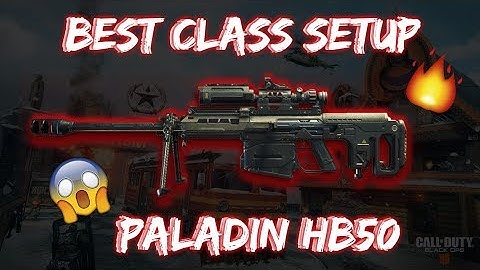 COD BO4 - NEW INSANE PALADIN HB50 BEST CLASS SETUP TUTORIAL