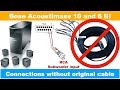 Bose Acoustimass 6 Series III subwoofer - pinout for using with other amps with out original cable