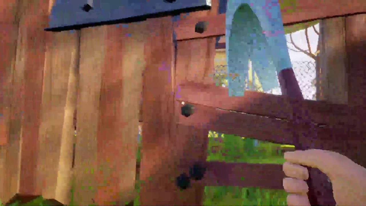 Minecraft Survival World Day 2 ft. Hello neighbor mod (I'm still a noob, lol)