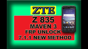 ZTE Z835 MAVEN 3 FRP Unlock Google account bypass 7.1.1 | Copy Account Method