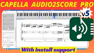 Capella Audio2score PRO v5 | How to Install on Windows with basic Operations Tutorial