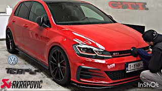 GOLF 7,5 TCR &amp; AKRAPOVIC - DETAIL WASH &amp; RIDE / SOUND (TO MUCH HARD!)🧨🔥