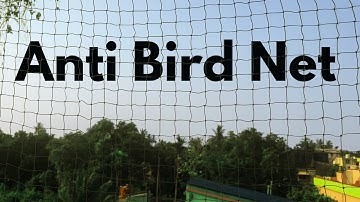 Bird Net | Anti Bird Net | Pigeon Net With Attached Corner Ropes & Installation Kit | White Bird Net