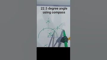 22.5 degree angle using compass / 22.5 degree angle construction #shorts #trending #viral #video