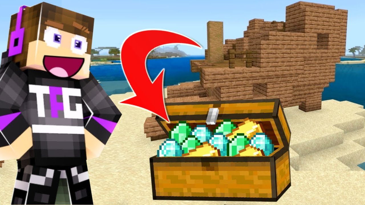 I Found a Shipwreck FILLED with Treasure! | Minecraft - YouTube