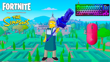 *NEW* SIMPSONS BATTLE ROYALE 🏆SteelSeries Apex Pro TKL ASMR😴Satisfying Keyboard Fortnite 360 FPS 4K