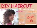 DIY Haircut For Mature Lady - Lifts Face, Less Grey, Lighter, More Volume
