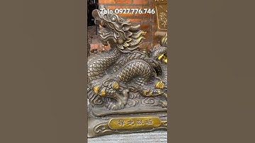 Rồng dâng châu #đồđồngnguyễnnghi #đồđồngxưa #phongthuy #trending #đồcổ