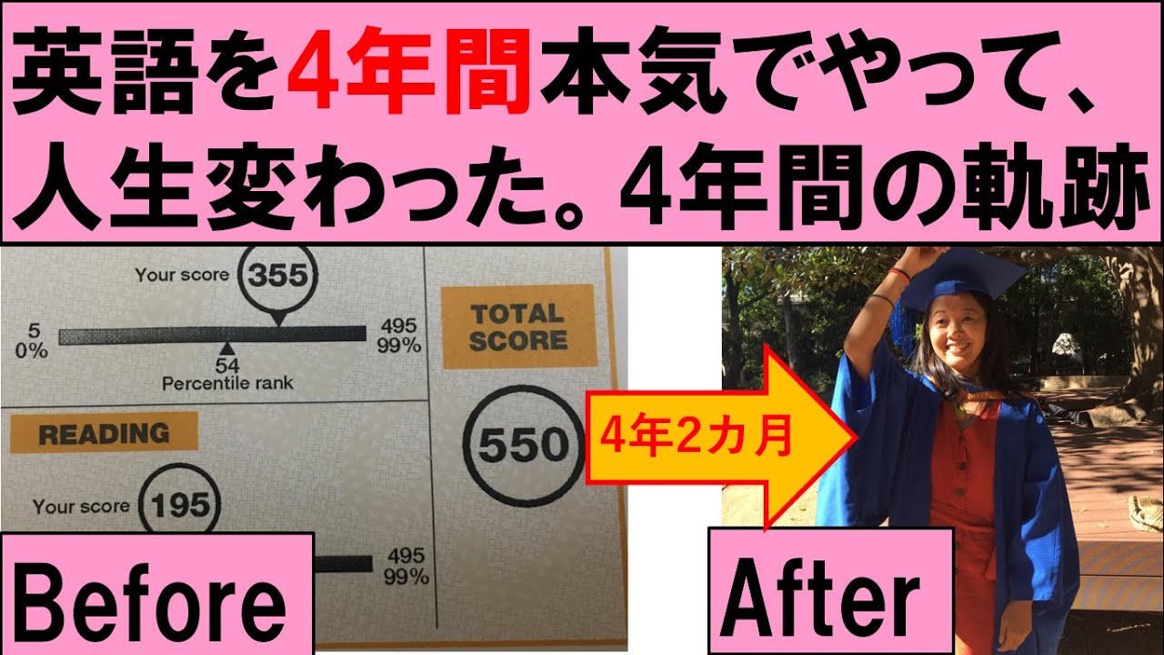Before After 雑草魂 英語を本気でやって 私の身に起こった嘘みたいな本当のこと Youtube