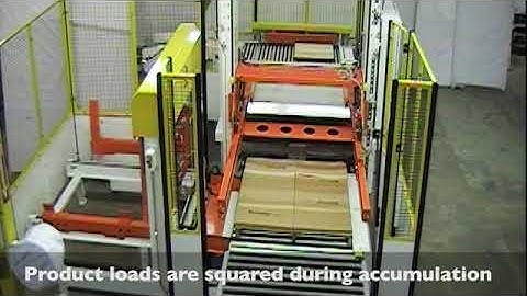 Palletizer for heavy flat product loads - From A-B-C Packaging Machine
