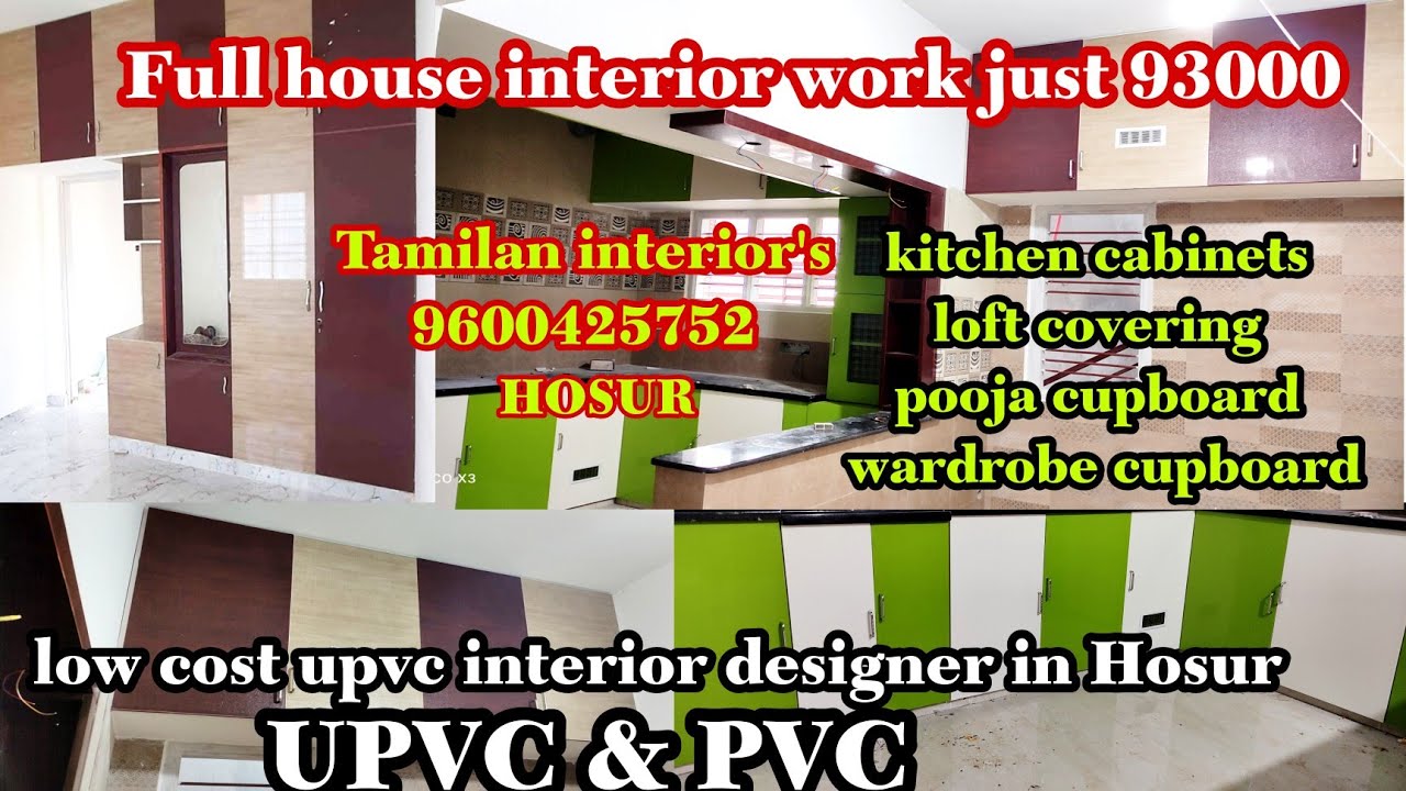 Full house interior work just 93000 UPVC interior designer in Hosur ...