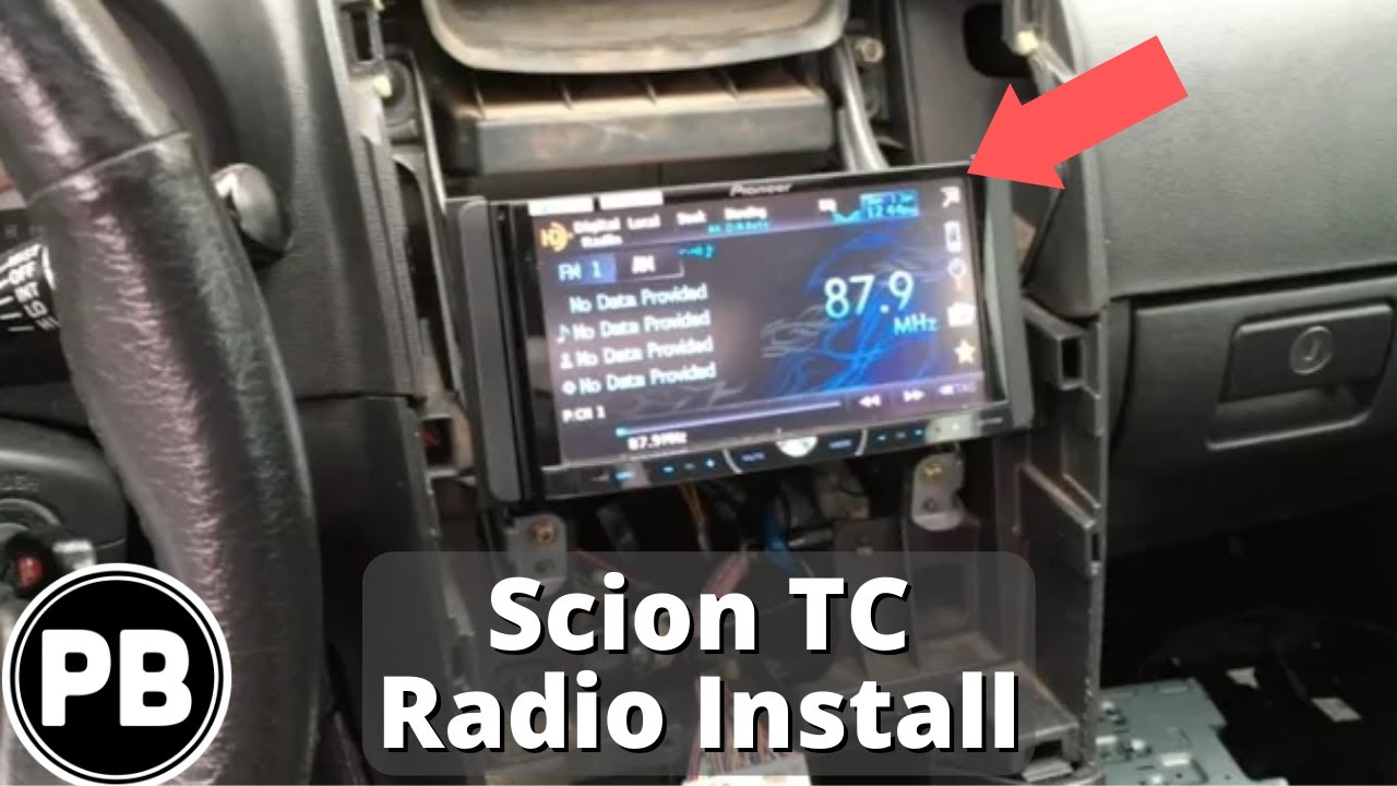 2005 - 2010 Scion TC Stereo Install Pioneer AVH-P4400BH - YouTube