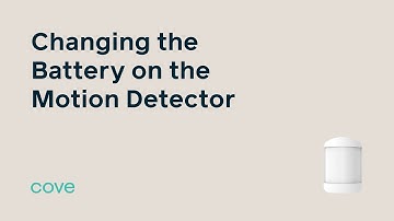 Changing Battery on the Motion Detector