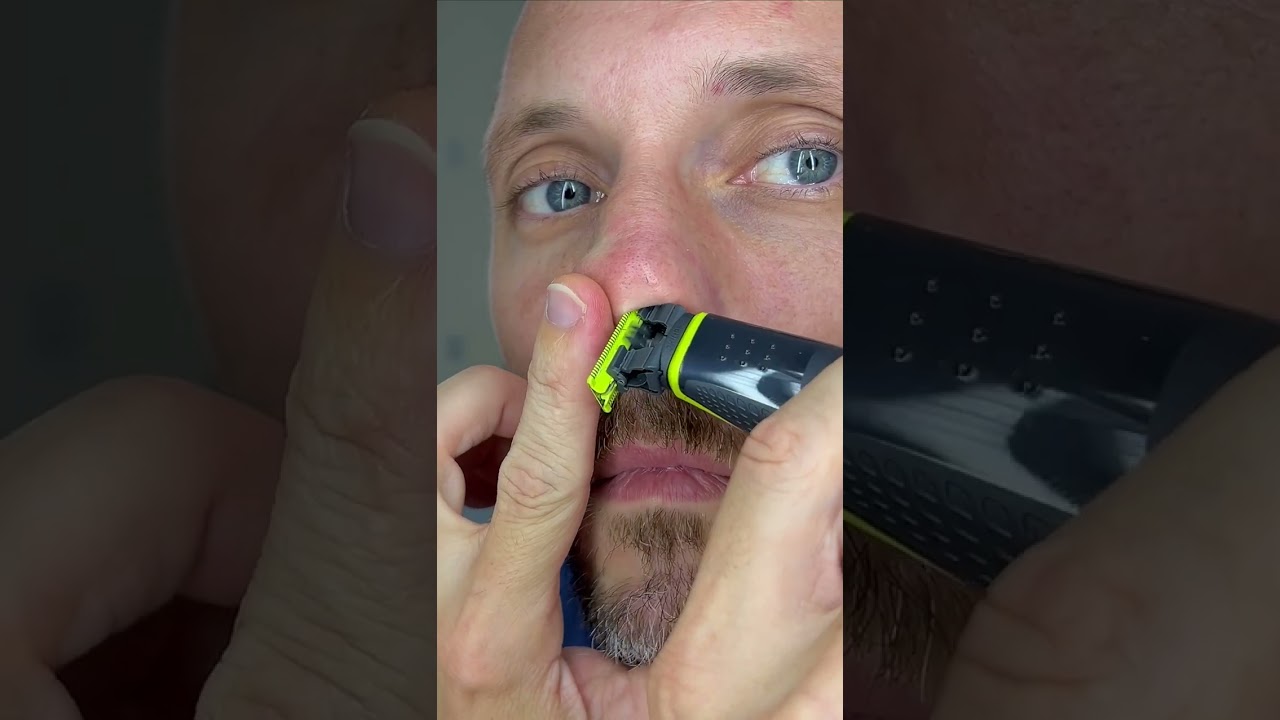 How to trim nose hair using OneBlade trimmer