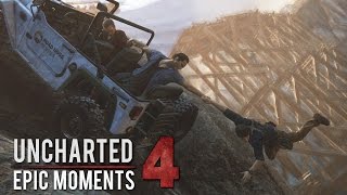 Uncharted 4 - EPIC Moments (Drake's Adventure) BEST Scenes and Animation "NO SPOILERS"