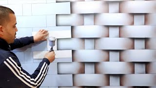 A very cool idea for how to make wall decor with ease