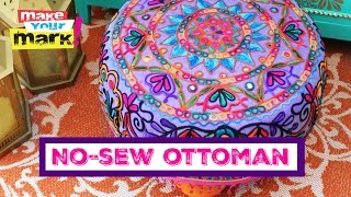 Create a perfectly pretty no sew ottoman/tuffet in a snap with a Fairfield Tuffet Kit! Subscribe to Make Your Mark: http://bit.ly/Ns4qgx 