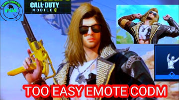 Free Emote CODM " too easy ".