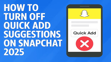 How To Turn Off Quick Add Suggestions On Snapchat 2025 | Remove Quick Add In Snapchat Right Now!