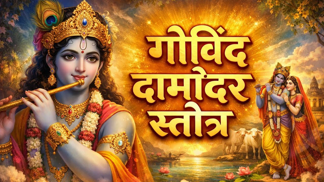 गोविन्द द्वादशी को जरूर सुनें || गोविंद दामोदर स्तोत्र || Govind Damodar Stotra 