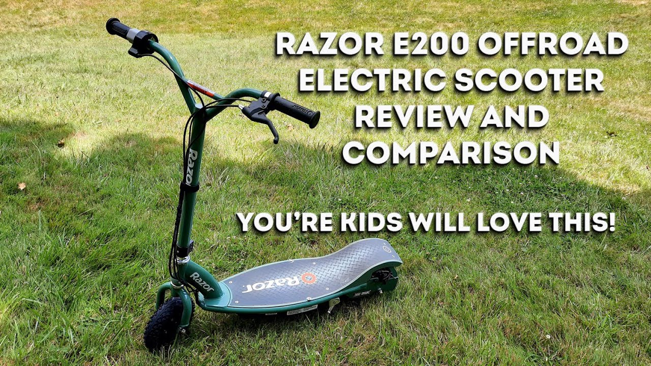 Razor Electric Scooter E200 Offroad Edition Review YouTube