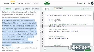 Problem of the day | Knight in Geekland | GFG | BFS | POTD