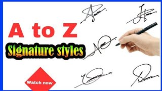 Super 😍 A × Z signature style ❣️ ll complete course of signature ll amazing signature 💗