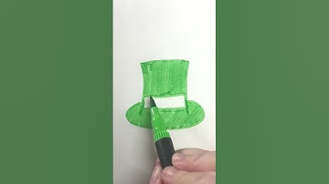How to Draw Leprechaun Hat ☘️ St Patrick