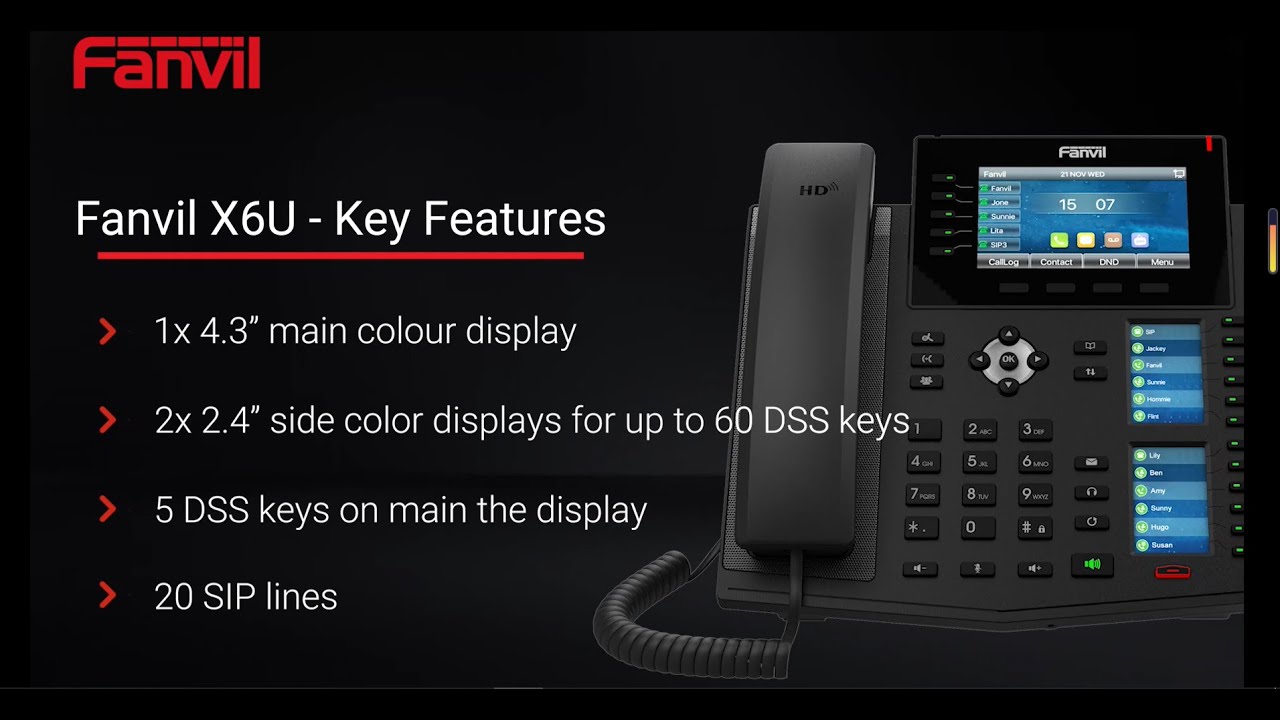 Fanvil X6U High end IP Phone YouTube
