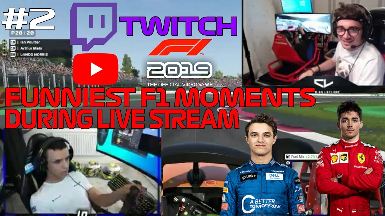 F1 Funniest Moments During Live Stream #2 Charles Leclerc Lando Norris F1 Twitch 
