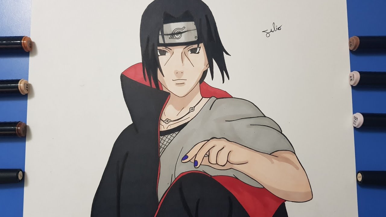 Disegno Itachi Uchiha Naruto Shippuden Speed Drawing Youtube