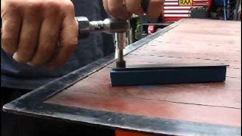 rivet nut , rivnut demo video using simple home made tool