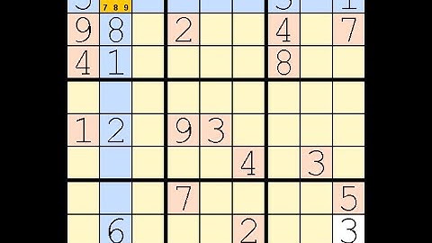 How to Solve New York Times Sudoku Hard  October 13, 2023