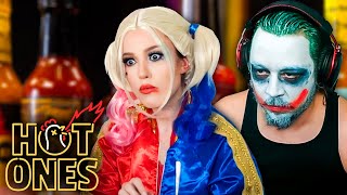 I Ate The Hottest Wings On Earth... | Hot Ones Challenge
This was a mistake... We did the Hot Ones Challenge while cosplaying as the Joker & Harley Quinn and it went SO WRONG.
If you opened the description comment MY FAVOURITE COSPLAYERS! so I know youre a real one.
Watch me stream live on Twitch! ► https://twitch.tv/emerome
FOLLOW THUNDERSHOT!
Thundershot ►https://www.youtube.com/@UCi_AR7WqvXa6LEnRn_7ES7A
SUBSCRIBE! ► https://bit.ly/3bI0rts
Follow on Twitter! ► https://twitter.com/emerome
Follow on Instagram! ► https://instagram.com/emelinasmith
Join the Discord! ► https://discord.gg/emerome
Edited by ► https://twitter.com/ZrypticYT I Ate The Hottest Wings On Earth... | Hot Ones Challenge