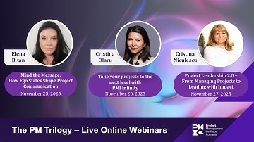 PM Trilogy - Project Leadership 2.0 with Cristina Niculescu