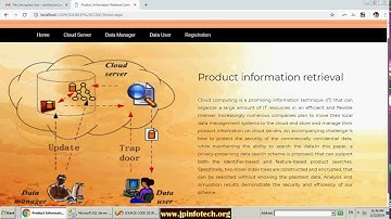 Secure and Efficient Product Information Retrieval in Cloud Computing | Dot Net Project