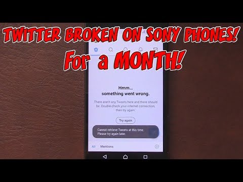ソニーのXperia電話でTwitterアプリが壊れていますか？