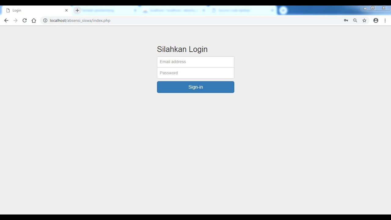 Database Absensi Siswa Aplikasi Absensi Siswa Berbasis Web Gratis - MasUdin.com