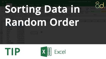 Microsoft Excel - Productivity - Tip 12 - Sorting Data in Random Order