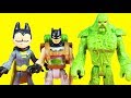 Imaginext Teen Titans Go Robin & Batmobile And Swamp Thing Rescue Batman From Steppenwolf