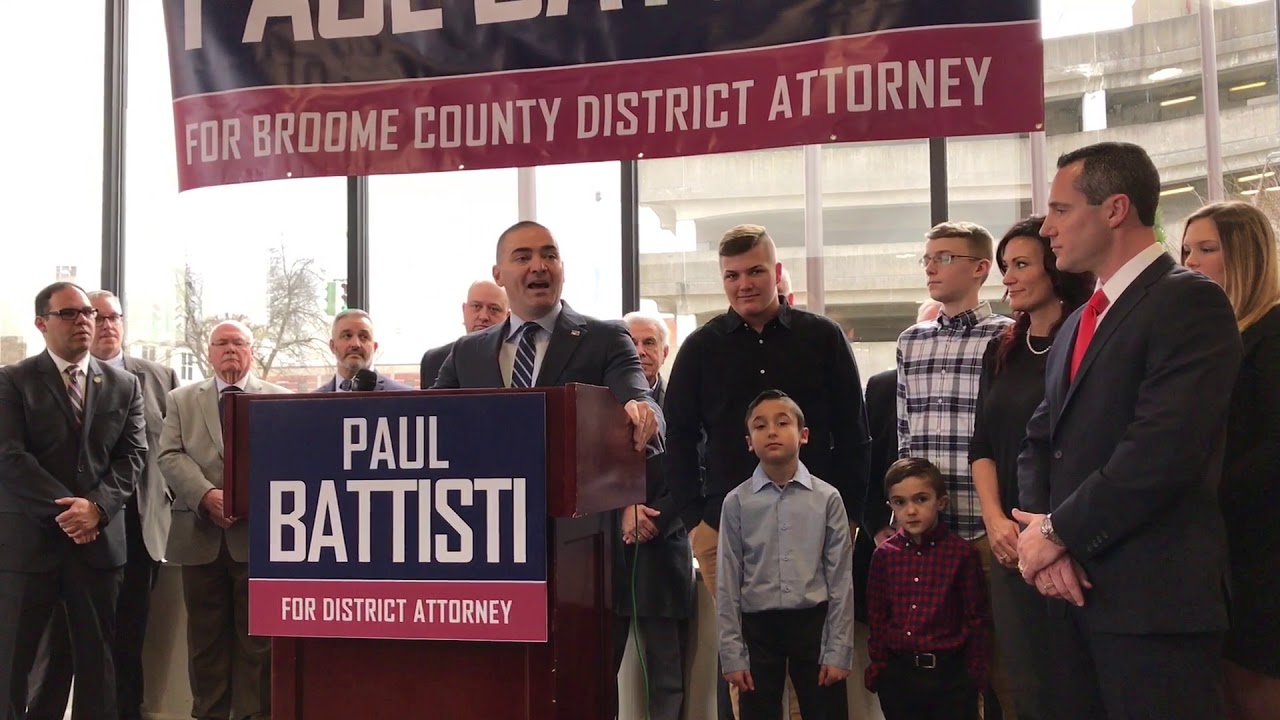 Sen. Akshar endorsement intro and Paul Battisti Campaign Announcement Speech