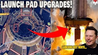 SpaceX Major Upgrades on Starbase Launch Pad for Starship Flight 4!