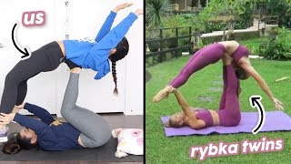 WE COPIED THE RYBKA TWINS' ACRO/YOGA POSES!