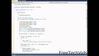 C# Tutorial 1: Advance Random Number Generator screenshot 2